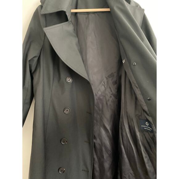 KNOT STANDARD Loro Piana System Black Trench Coat - Picture 6 of 16